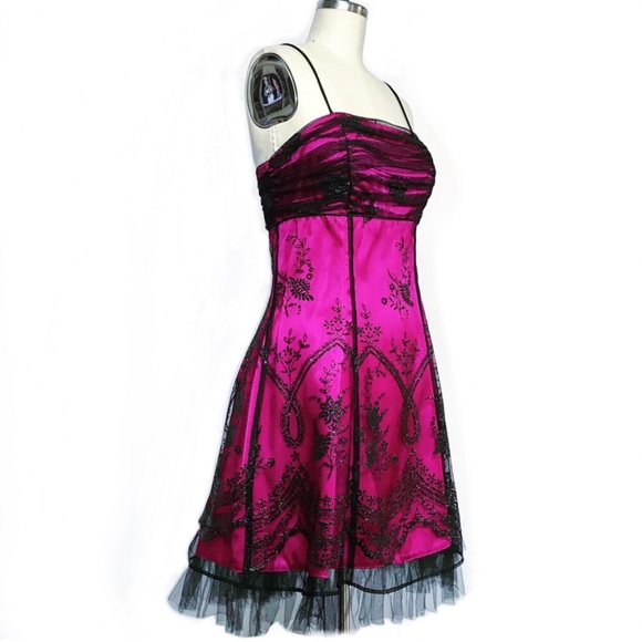 Morgan 4 Ever Dresses & Skirts - Magenta Cocktail Dress